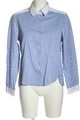 PETER HAHN Langarmhemd Damen Hemd Gr. DE 40 blau-weiß Casual-Look