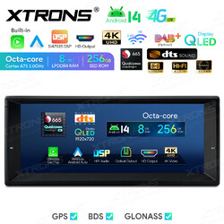 XTRONS QLED 10,25" Android 14 Autoradio 8+256G DTS 4K GPS DSP für BMW E38 E39
