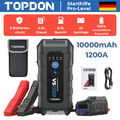 TOPDON VS1200 12V Auto 1200A Starthilfe 10000mAh Powerbank Sicheres Ladegerät