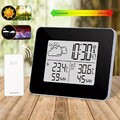 Digitale Wecker Wetterstation Funk Farbdisplay Uhr Innen-Außensensor Thermometer