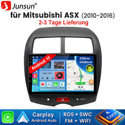 64GB Android 13 Autoradio GPS Nav WIFI DAB+ CarPlay Für Mitsubishi ASX 2010-2016