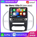 Carplay Android 13 Autoradio Für Benz Vito W447 14-2022 GPS Nav WIFI BT SWC 64GB