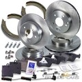 ATEC 4x BREMSSCHEIBE+BREMSBELÄGE+BREMSBACKEN VORN+HI FÜR MERCEDES E-KLASSE W210