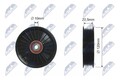 NTY Umlenk-/Führungsrolle Keilrippenriemen RNK-RE-017 124,4mm für OPEL MOVANO 2
