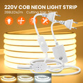 COB Neon LED Strip Streifen Flex 230V Lichtband  Lichtschlauch Dimmbar In/Außen