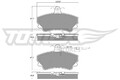 Bremsbelagsatz Scheibenbremse TOMEX Brakes TX 13-48 für RENAULT ESPACE 2 VAN 4x4