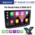Für Skoda Fabia 2 2008-2013 2+64G Android 13 Autoradio Apple CarPlay GPS Nav RDS