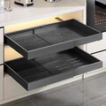 1/2 x Teleskopschublade Ausziehbar Schublade Küchenschrank Organizer Kein Bohren