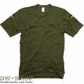 ORIGINAL BUNDESWEHR T-SHIRT TROPEN LEO KÖHLER OLIV & BRAUN BW UNTERHEMD + FLAGGE