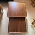 WISFOR Holz Couchtisch 2er-Set Nesting Beistelltisch Sofatisch  für Wohnzimmer
