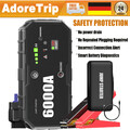 AdoreTrip 6000A Auto KFZ Starthilfe Jump Starter 12V Ladegerät Booster PowerBank
