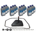 MEYLE Getriebefilter Satz 6HP28 + 12L Getriebeöl für AUDI A4 B8 A5 8T 8F Q5 8RB