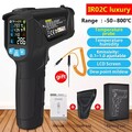 Infrarot Thermometer Pyrometer Laser Temperaturmesser Gun mit Sonden -50-800℃GB