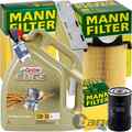 MANN INSPEKTIONSPAKET+5L CASTROL 5W-30 MOTORÖL passend für AUDI A3 8P VW TOURAN