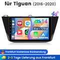 10.1 Zoll Autoradio Für VW Tiguan 2016-2020 Android 14 GPS Navi WIFI BT 6G+128GB