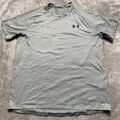 Under Armour T-Shirt klein grau lose Passform Logo T-Shirt Top Tech T-Shirt Wärmeausrüstung