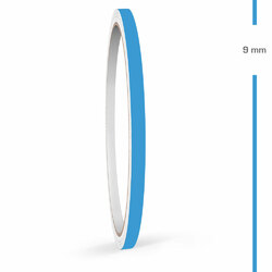 Zierstreifen 9mm 10 Meter Hellblau Matt Auto Boot Motorrad Wohnmobil Wohnwagen