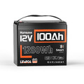 12V 100Ah 1280Wh LiFePO4 Akku Lithium Batterie BMS 100A Bluetooth Camp Wohnmobil