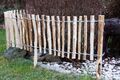 Staketenzaun Holzzaun Gartenzaun Zaun Imprägniert H 35cm Länge 5m Abst. 7-8cm