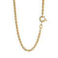 45cm Zopfkette 585 Gelb Gold 14 Karat Damen Halskette 2,0mm oder 3,2mm Breit
