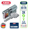 ABUS EC660 Schließzylinder Sicherheitskarte Türschloss Doppelzylinder 30/35