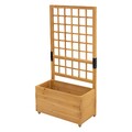 Pflanzkasten mit Rankgitter Spalier Blumenkasten Rankhilfe Gartenspalier Holz
