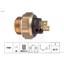 ORIGINAL® Eps Temperaturschalter, Kühlerlüfter für Renault MASTER I Bus