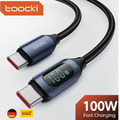 Toocki Usb C zu Usb C Kabel 100W   mit Anzeige Pd Schnell Ladegerät USBC