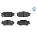 1x ORIGINAL® Meyle 025 210 1214/W Bremsbelagsatz, Scheibenbremse Vorne, inkl.