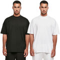 Build Your Brand Oversized Mock Neck Tee Herren T-Shirt Baumwolle bedruckbar Men