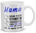 Mama Geschenk Muttertag Mutter Tasse Geburtstag Kaffeetasse Frauen Fürze Stinken