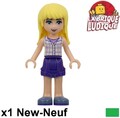 LEGO Figürchen Minifig Friends Stephanie Hülle Karo Short Violett frnd163