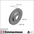 2x Zimmermann 600.3207.20 Bremsscheibe für AUDI SEAT VW A4 B7 A4 B5 A8 D2 A4 B6