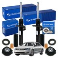 SACHS 2x STOßDÄMPFER+DOMLAGER+PROTECTION-KIT VORNE FÜR SEAT SKODA VW GOLF PASSAT
