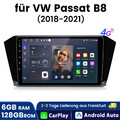 10'' Volkswagen Carplay AUTO 6+128GB Radio For Golf MK7 Passat B8 FM Navigation 