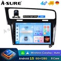 6+128G Android 15 BT GPS Navi +Kam IPS AutoRadio Für VW Golf 7 2012-2017 Carplay