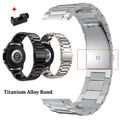 20-22mm Ersatzband Luxus Titan Armband Universal Metall Smartwatch Uhrenarmband