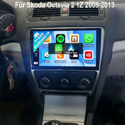 Für Skoda Octavia 2 2004-2013 1+32G Android 14 Autoradio Carplay BT RDS GPS Navi