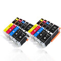 10x Drucker Patrone Tinte für CANON PGI580PGBK CLI581BK CLI581C CLI581M CLI581Y