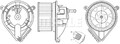 Gebläse für Linkslenker AB 271 000S MAHLE für MERCEDES-BENZ VW