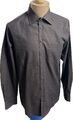 Pierre Cardin Hemd Gr. 40 Langarm Schwarz Gestreift Sweatshirt Herren Poloshirt