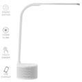 VASNER Lumbeat Schreibtischlampe LED dimmbar Lampe USB Bluetooth Musik 3,5W Weiß