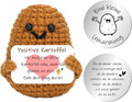 Positive Kartoffel Deutsch, Pocket Hug, Kreative Strickwolle Kartoffel Puppe, Au