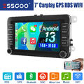 7" Autoradio Carplay Android 13 GPS Navi RDS Für VW GOLF 5 6 Touran Polo Passat