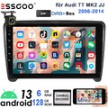 8-Kern 6+128G Für 2006-2014 Audi TT MK2 8J Android 13 Carplay Autoradio GPS NAVI
