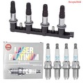 4x MAx GEAR Zündspule + 4x BOSCH Zündkerze Laser Platinum für Peugeot 407 6D_