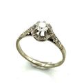 Wunderschön Solitär Ring Gold 18 Karat - Diamant 0.25 Carat - 2,45 G