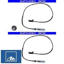 2x Sensor für Raddrehzahl Ate 24.0711-6158.3 2 Sensor Raddrehzahl für BMW