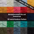 Bündchenstoff Pia, glatt/Feinstrick, Schlauchware, uni (ab 0,25m)