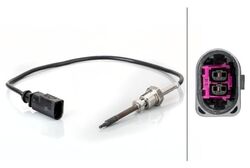 Sensor, Abgastemperatur Hella 6PT 014 495-131 für AUDI